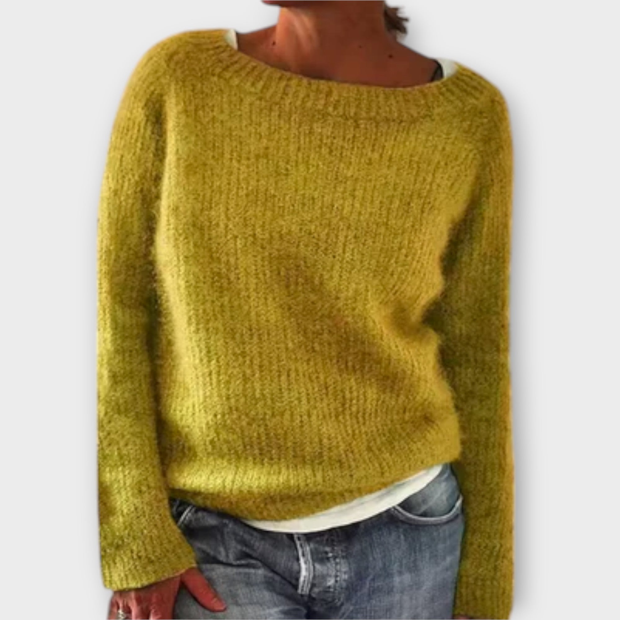 Regine – solid colored knitted sweater
